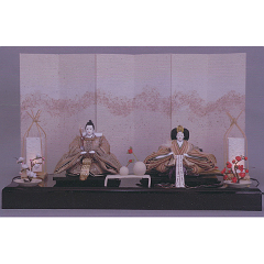 雛人形: 限定作品　親王飾り　創作雛　ひだまり