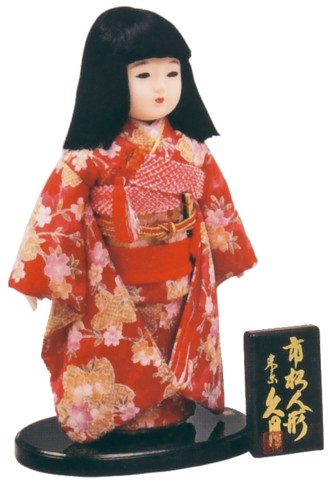 久月 市松人形 ちりめん