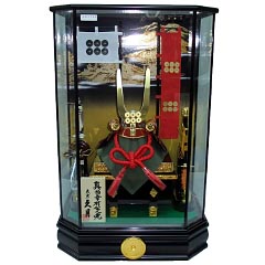 五月人形: 久月作　武将飾り　久月五月人形　真田幸村　10号　兜ケース飾り