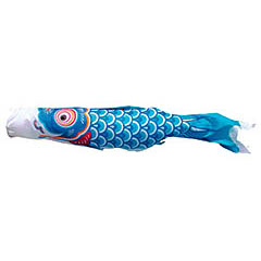 こいのぼり: 友禅鯉　単品鯉のぼり 青鯉