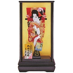 羽子板・破魔弓: 金襴 黒塗面取ケース
