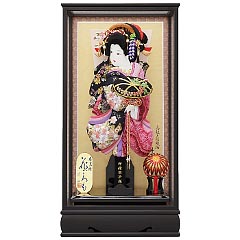 羽子板・破魔弓: 本黒檀　花ごろも