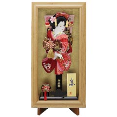 羽子板・破魔弓: 本竹額飾り　宴