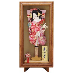 羽子板・破魔弓: 塗桐額飾り　春の華