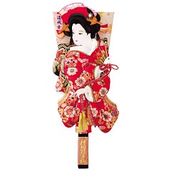 羽子板・破魔弓: 金襴押絵板　新花小町振袖　道成寺
