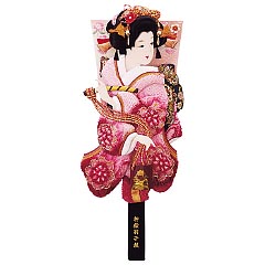 羽子板・破魔弓: 正絹絞り押絵板　極上はるな　汐汲