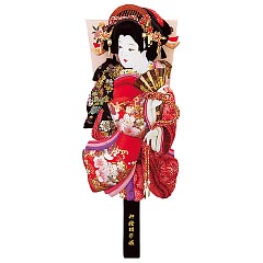 羽子板・破魔弓: 正絹絞り／金彩刺繍押絵板　極上正絹振袖　道成寺
