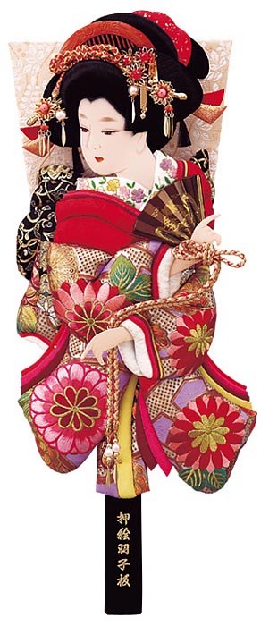 正絹金彩刺繍押絵板 古代正絹振袖 道成寺