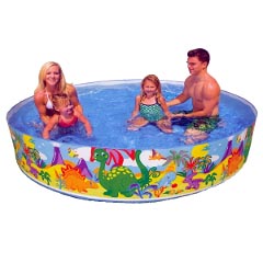 ビーチ用品: ダイノザウルススナップセットプール244cm
