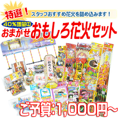 花火: 内容おまかせ　特選おもしろ花火セット