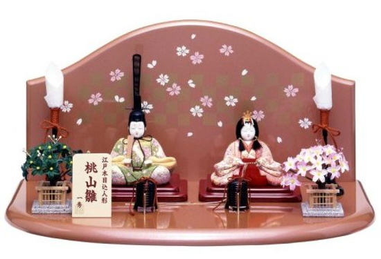 一秀作　木目込　親王飾り