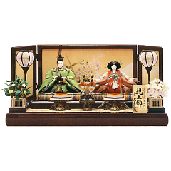 二代目　岡田栄峰作　衣裳着親王飾り　久月監製