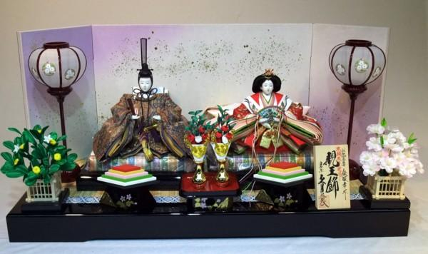 久月作　親王飾り