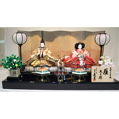 久月作　親王飾り