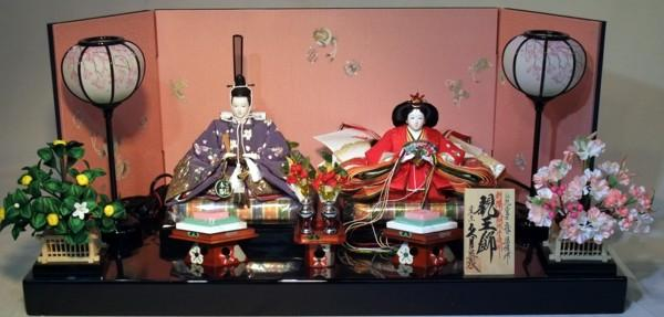 久月作　親王飾り