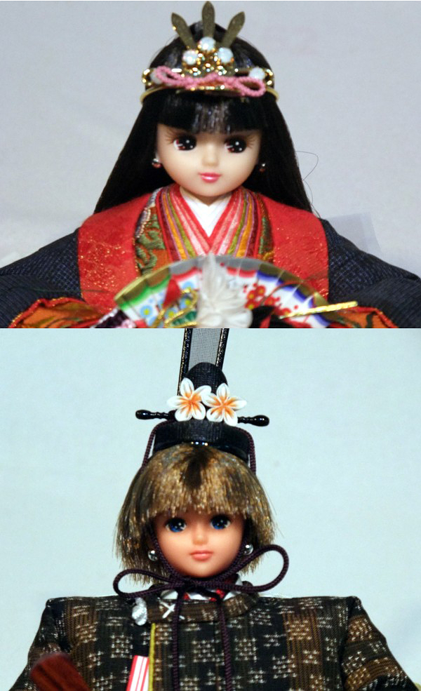 超プレミア品　久月作　リカちゃん　伝統工芸品衣装仕様　大島紬　会津塗飾り台 