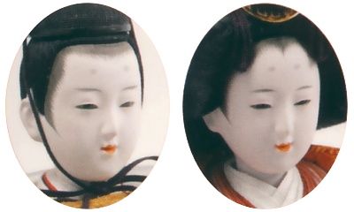 京十番親王　四寸　十人飾り　「松竹梅雛」