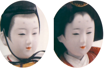 京十番親王　四寸官女　五人飾り　「江都みやび　御雛」