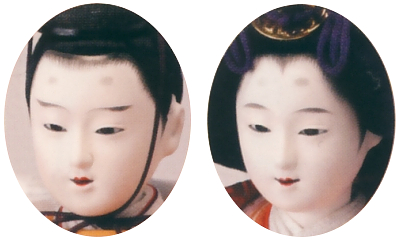 小三五親王　小芥子官女　五人飾り　「御雛」