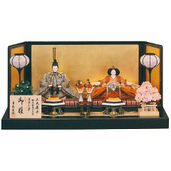 雛人形: 京九番親王飾り　「三木康子作　御雛」