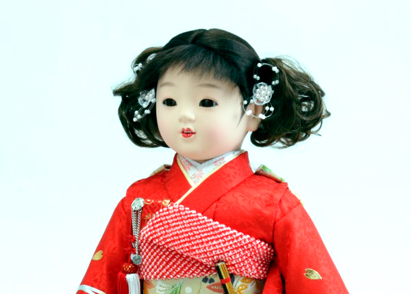 久月 市松人形 金彩友禅 13号　47cm