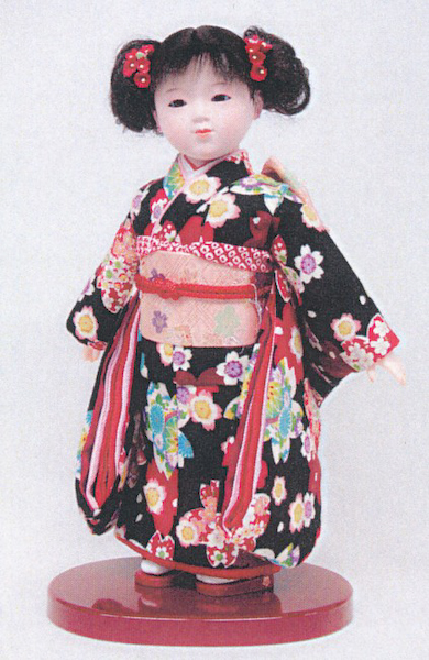 市松人形 八寸　京友禅　　約38cm