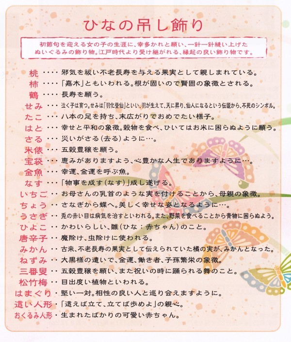 つるし雛　正絹小雪(ミニ） スタンド付き