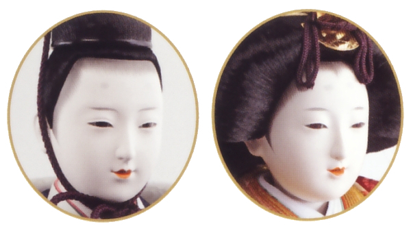 久月作　麗華雛　衣裳着　桐製三段飾り　五人揃　西陣織　金彩刺繍仕上　京七番親王　大三五官女【1122