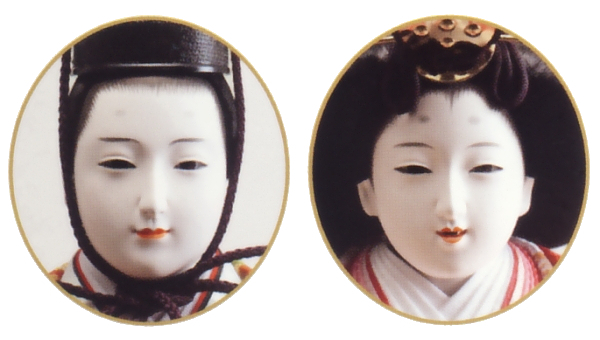 久月作　着付師　華山　雛の詩　衣裳着　木製三段飾り　五人飾り　十番親王　小三五三賢女付　【5812】