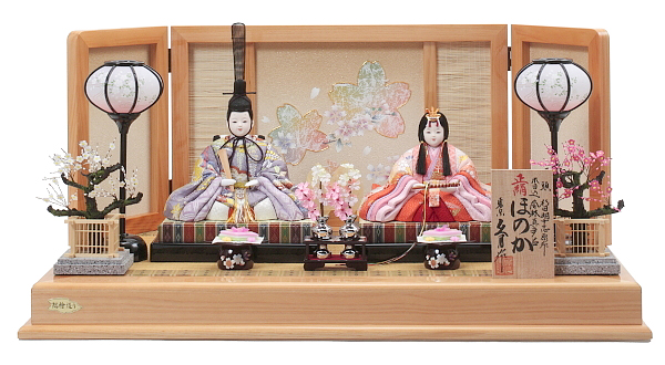 久月作　頭　杉田明十志作　木目込　真多呂　和花雛　ほのかｼﾘｰｽﾞ　親王飾　【99022】