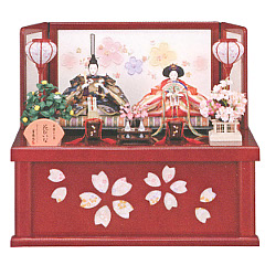 小三五親王 収納飾り 「花ひいな」 【305363】