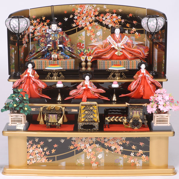 千匠作　雛人形　三段飾り　五人飾り