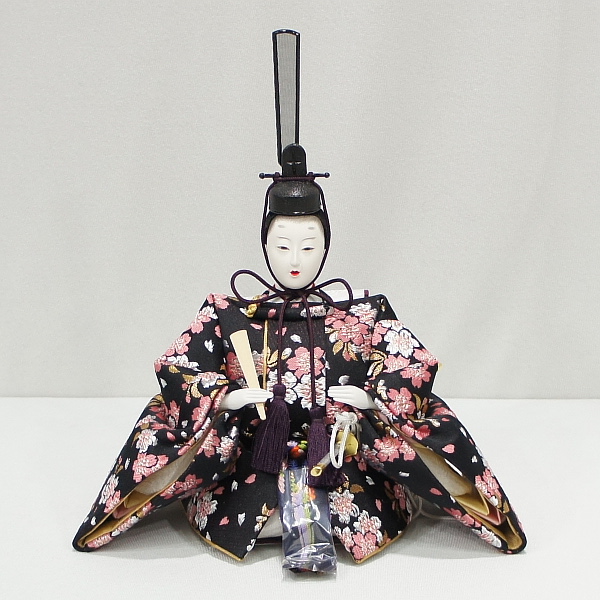 隆山作　雛人形　三段飾り　五人飾り　【49SS1340】