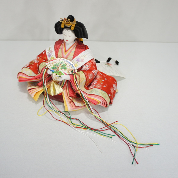 雛人形　隆山作　三段飾り　五人飾り　【49SS1340】