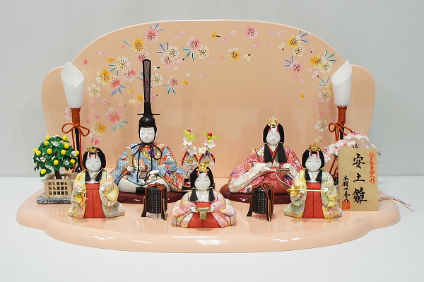 一秀作　雛人形　五人飾り　【5013】