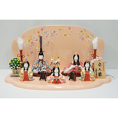 一秀作　雛人形　五人飾り　【5013】