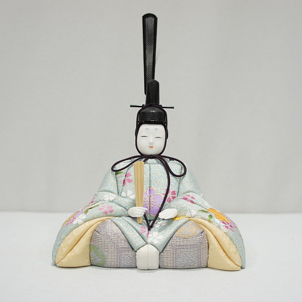 一秀作　雛人形　収納飾り　五人飾（20号・金彩・桐収納）　【C-116】