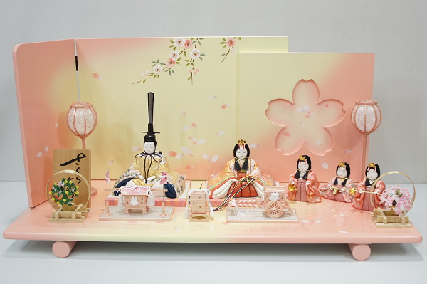 一秀作　雛人形　五人飾り（20-2号）　【C-119】