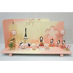 一秀作　雛人形　五人飾り（20-2号）　【C-119】