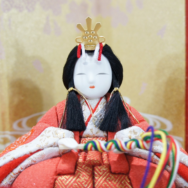 一秀作　雛人形　親王飾り（1号・刺繍）　【C-122】
