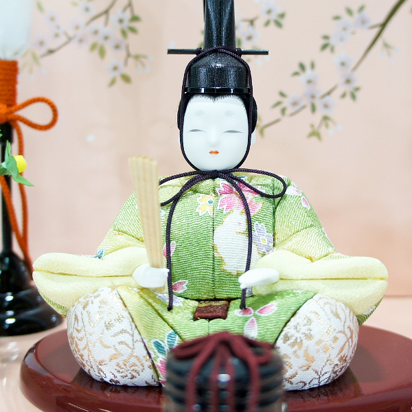 一秀作　雛人形　親王飾り（桃山雛0号・ケース入り）　【H-1】