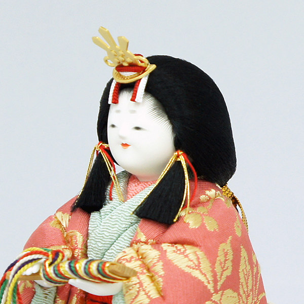 原孝洲 雛人形 東雛　木目込み雛人形　立雛飾の詳細画像1