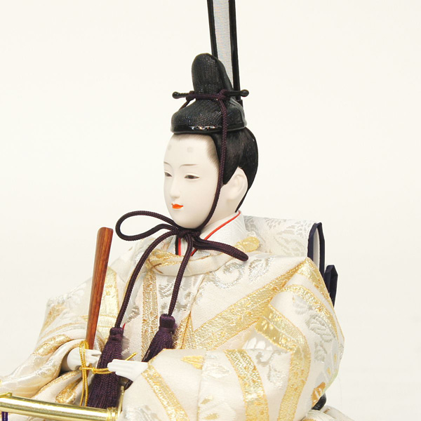 久月　雛人形　二代目岡田栄峰作 衣裳着 親王飾り 京十番親王 久月監製　詳細画像