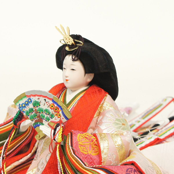 久月　雛人形　二代目岡田栄峰作 衣裳着 親王飾り 京十番親王 久月監製　詳細画像