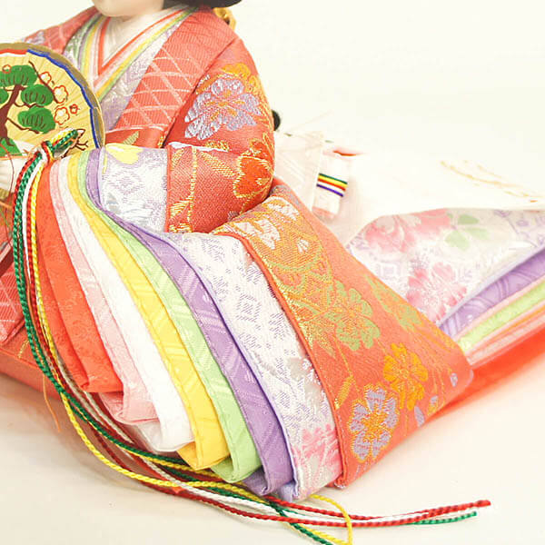 雛人形 フジキ 陽菜作 会津塗り 桃園雛 親王収納飾り 詳細画像