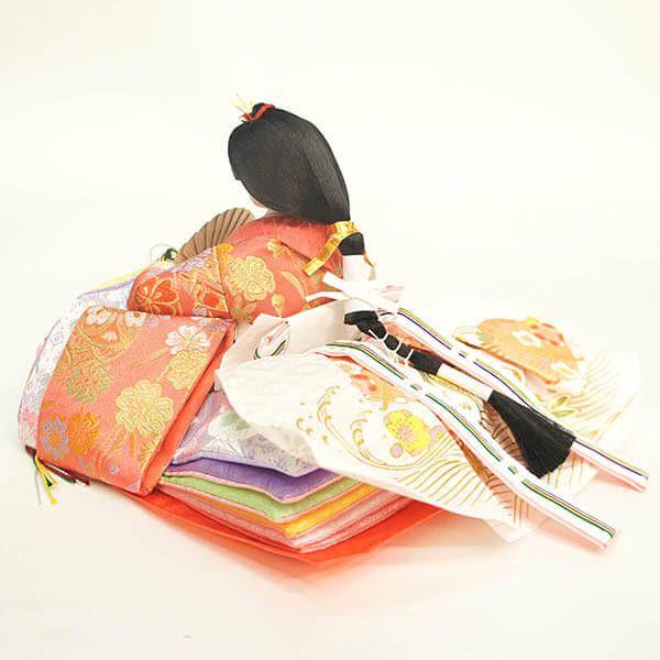 雛人形 フジキ 陽菜作 会津塗り 桃園雛 親王収納飾り 詳細画像