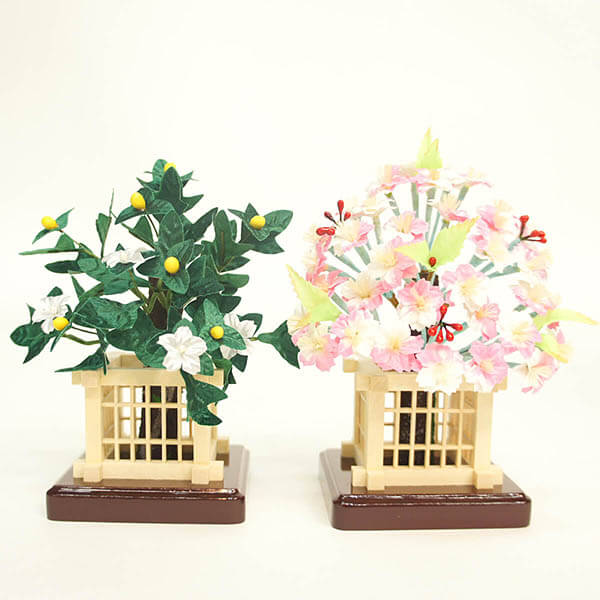 雛人形 フジキ 陽菜作 会津塗り 桃園雛 親王収納飾り 詳細画像