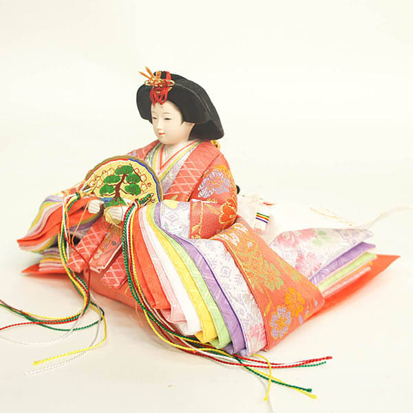 雛人形 フジキ 陽菜作 会津塗り 桃園雛 親王収納飾り 詳細画像