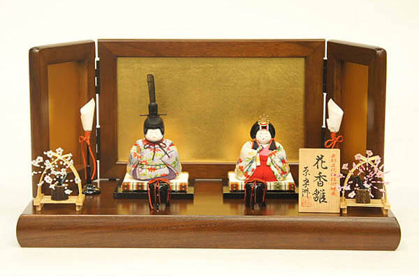 原孝洲作　花香雛　木目込み雛人形　親王飾り