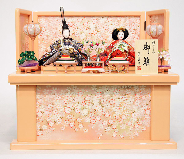 美光作　親王収納飾り